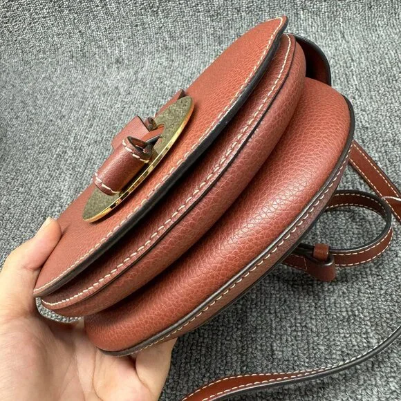 100% Authentic Chloe Suede Darryl Saddle Shoulder Bag - Picture 3 of 14